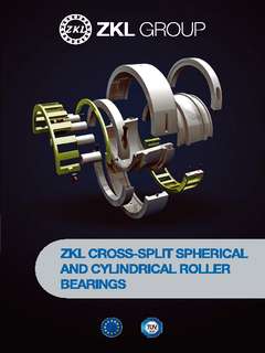 ZKL Dzielone łożyska baryłkowe i walcowe, Cross-Split Spherical and Cylindrical
Roller Bearings, ZKL BRNO,